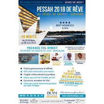 PESSAH 2018 OLAM HOLIDAYS