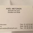 Maitre Axel Metzker